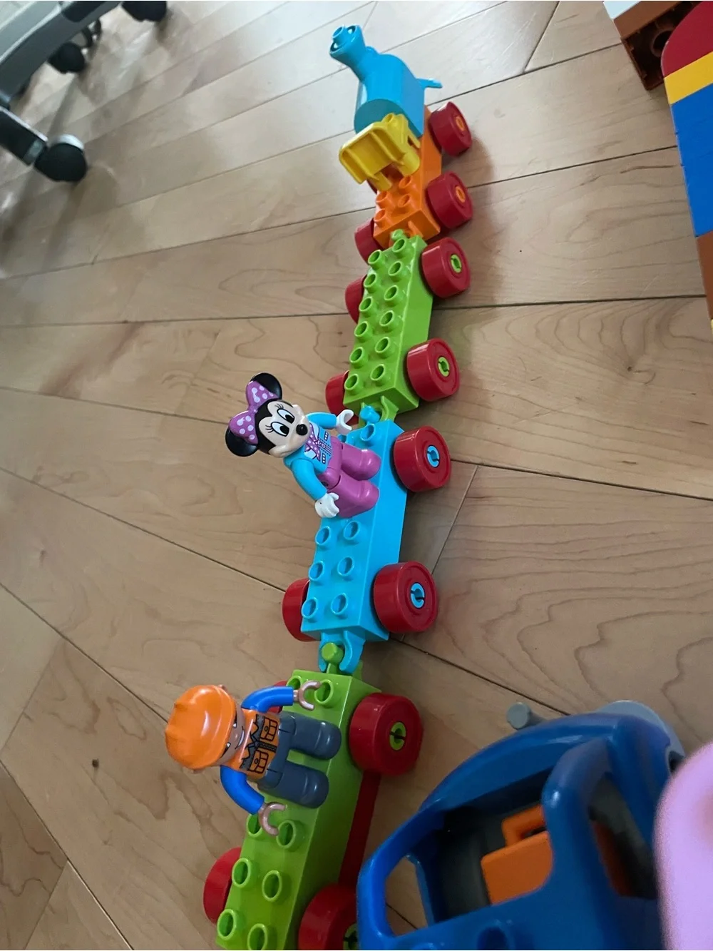 Colorful Kids Building Block Vehicles Playset - Multi-Color